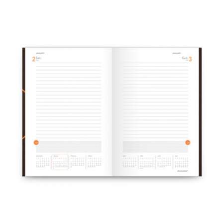 AT-A-GLANCE One-Day-Per-Page Planning Notebook, 9 x 6, Dark Brown/Orange Cover, 12-Month (Jan to Dec): 2022 (70620130)