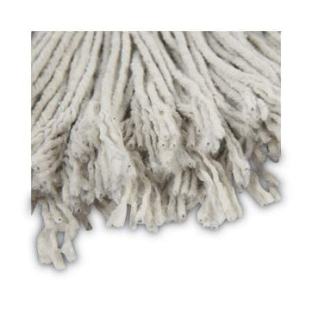 Boardwalk Banded Cotton Mop Head, #24, White, 12/Carton (CM02024S)