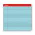 Universal Colored Perforated Ruled Writing Pads, Wide/Legal Rule, 50 Blue 8.5 x 11 Sheets, Dozen (35880)