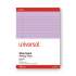 Universal Colored Perforated Ruled Writing Pads, Wide/Legal Rule, 50 Orchid 8.5 x 11 Sheets, Dozen (35884)