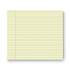 Universal Glue Top Pads, Narrow Rule, 50 Canary-Yellow 8.5 x 11 Sheets, Dozen (42000)
