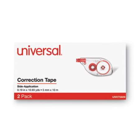 Universal Side-Application Correction Tape, 1/5" x 393", 2/Pack (75609)