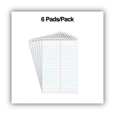 Universal Steno Pads, Gregg Rule, Red Cover, 80 White 6 x 9 Sheets, 6/Pack (96920PK)
