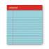 Universal Colored Perforated Ruled Writing Pads, Narrow Rule, 50 Blue 5 x 8 Sheets, Dozen (35850)