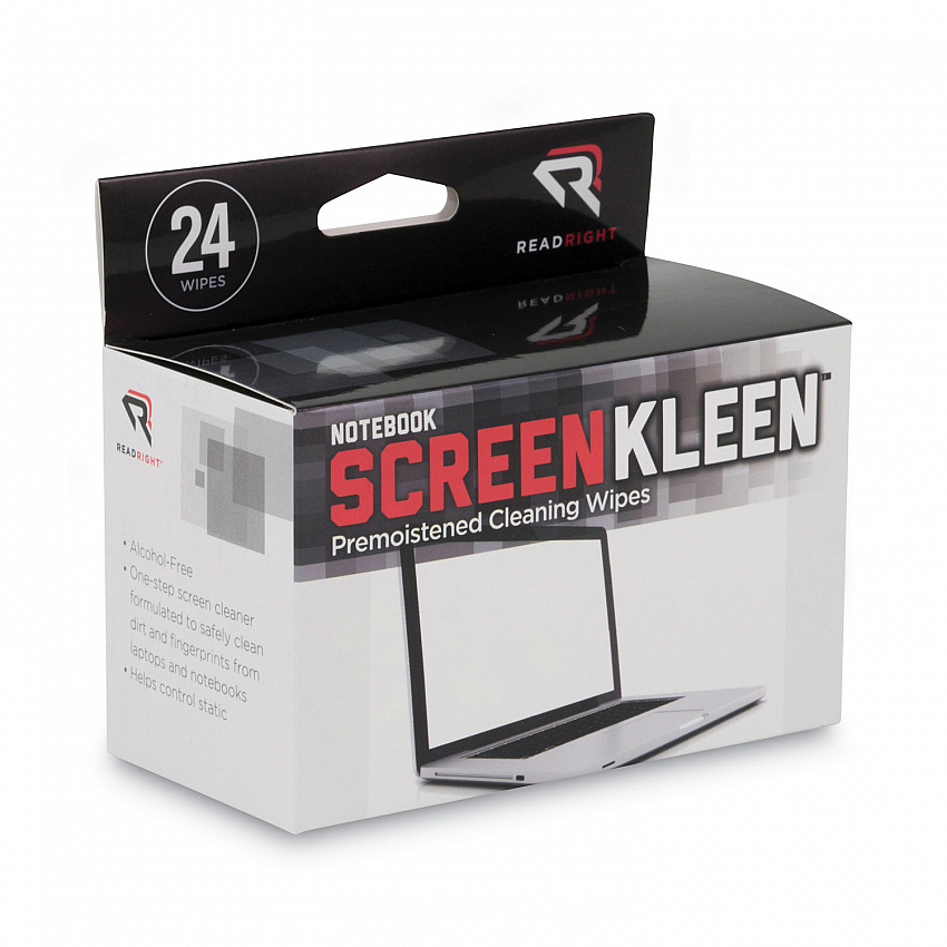 Notebook ScreenKleen Pads, Cloth, 7 x 5, White, 24/Box (RR1217)