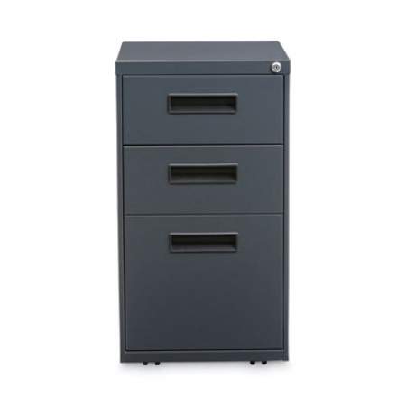 Alera File Pedestal, Left or Right, 3-Drawers: Box/Box/File, Legal/Letter, Charcoal, 14.96" x 19.29" x 27.75" (PABBFCH)