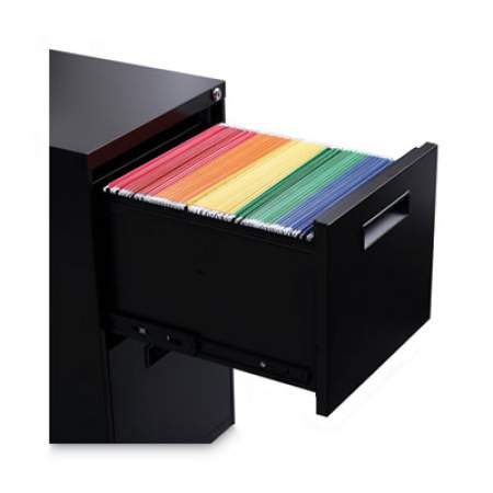 Alera File Pedestal, Left or Right, 2 Legal/Letter-Size File Drawers, Black, 14.96" x 19.29" x 27.75" (PAFFBL)