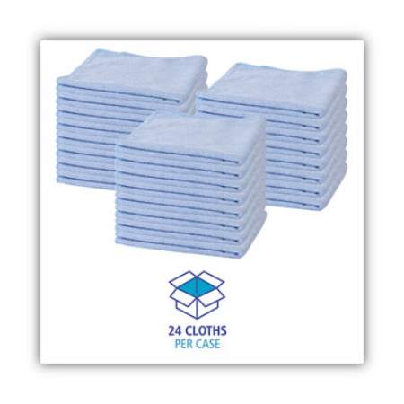 GEN Microfiber Cleaning Cloths, 16 x 16, Blue, 24/Pack (16MFB)