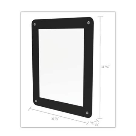 deflecto Superior Image Window Display, 8 1/2 x 11 Insert, Clear/Black (899102)