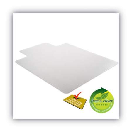 deflecto SuperMat Frequent Use Chair Mat, Med Pile Carpet, Roll, 36 x 48, Lipped, Clear (CM14113COM)