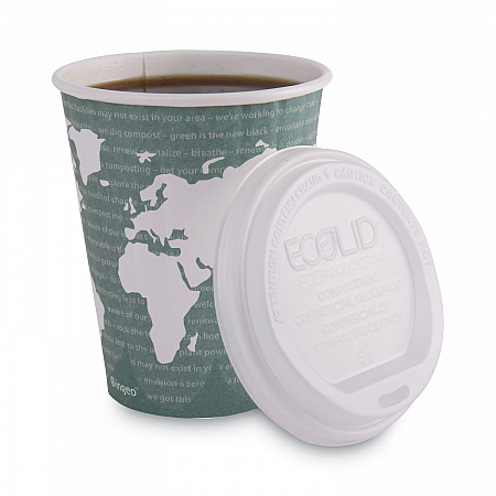 World Art Renewable and Compostable Insulated Hot Cups, 12 oz, Paper, Brown/White, 40/Pack, 15 Packs/Carton (EPBNHC12WD)