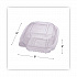Renewable and Compostable Clear Clamshell Hinged Food Containers, 6 x 6 x 3, Plastic, 80/Pack, 3 Packs/Carton (EPLC6)