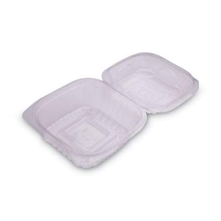 Eco-Products Clear Clamshell Hinged Food Containers, 6 x 6 x 3, 80/Pack, 3 Packs/Carton (EPLC6)