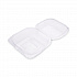 Renewable and Compostable Clear Clamshell Hinged Food Containers, 6 x 6 x 3, Plastic, 80/Pack, 3 Packs/Carton (EPLC6)