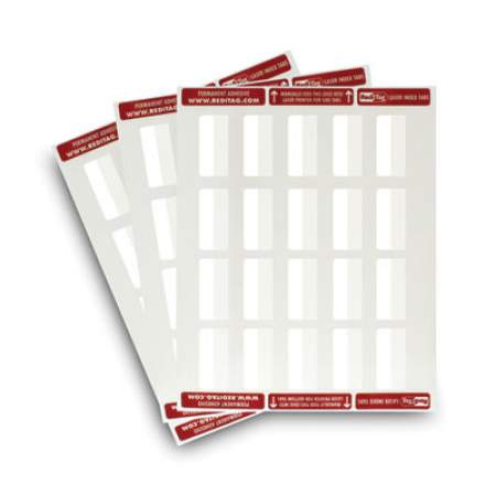 Redi-Tag Laser Printable Index Tabs, 1/5-Cut Tabs, White, 2" Wide, 300/Pack (39170)
