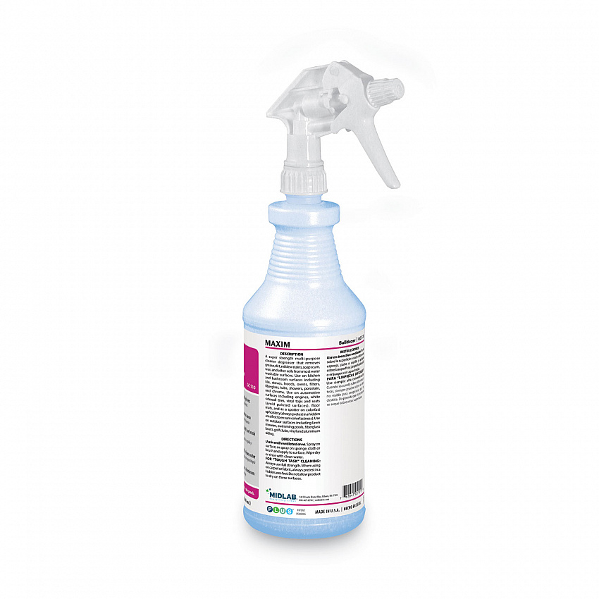 Bulldozer Cleaner/Degreaser RTU, Safe-to-Ship, Lemon Scent, 32 oz, 6/Carton (05100086)