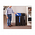 Sustain Decorative Refuse with Recycling Lid, 15 gal, Metal/Plastic, Black (2078967)