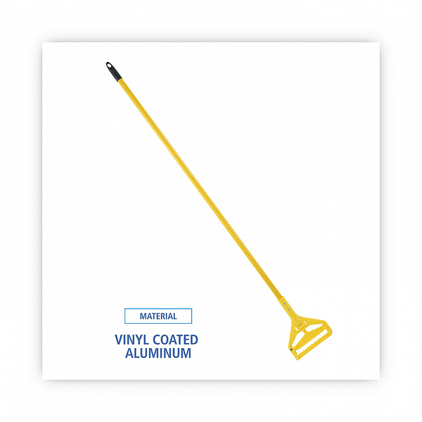 Quick Change Side-Latch Plastic Mop Head Handle, 60", Yellow (620)
