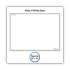 AT-A-GLANCE WallMates Self-Adhesive Dry Erase Writing/Planning Surface, 24 x 18, White/Gray/Orange Sheets, Undated (AW501028)