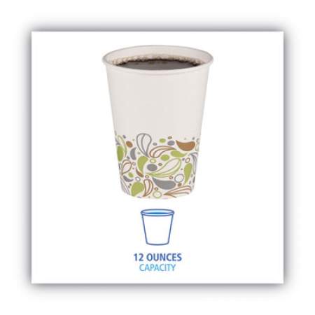 Boardwalk Deerfield Printed Paper Hot Cups, 12 oz, 50 Cups/Sleeve, 20 Sleeves/Carton (DEER12HCUP)