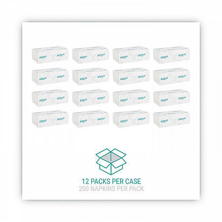 C-Fold Paper Towels, 1-Ply, 10.2 x 13.25, White, 200 Towels/Pack, 12 Packs/Carton (101)