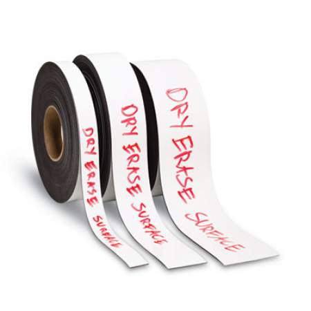 U Brands Dry Erase Magnetic Tape Roll, 3" x 50 ft, White, 1/Roll (FM2218)