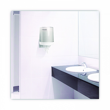 Center-Pull Roll Towels, 2-Ply, 7.6 x 8.9, White, 600/Roll, 6/Carton (410321)