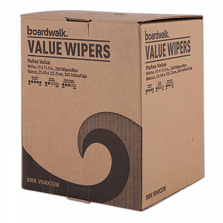DRC Wipers, Centerpull, 10 x 11.5, White, 200/Carton (V040CGW)