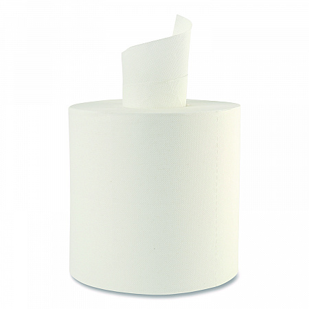 Center-Pull Roll Towels, 2-Ply, 10 x 7.6, White, 600/Roll, 6/Carton (410322)