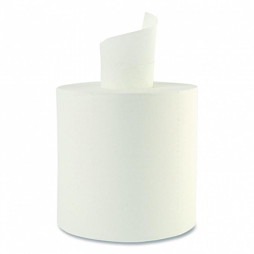 Center-Pull Roll Towels, 2-Ply, 10 x 7.6, White, 600/Roll, 6/Carton (410322)