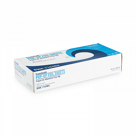 Standard Aluminum Foil Pop-Up Sheets, 63 Gauge, 12 x 10.75, 200/Box, 12 Boxes/Carton (7164)