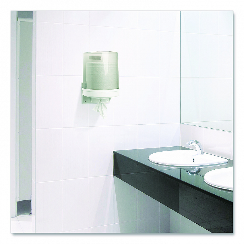 Center-Pull Roll Towels, 2-Ply, 10 x 7.6, White, 600/Roll, 6/Carton (410322)