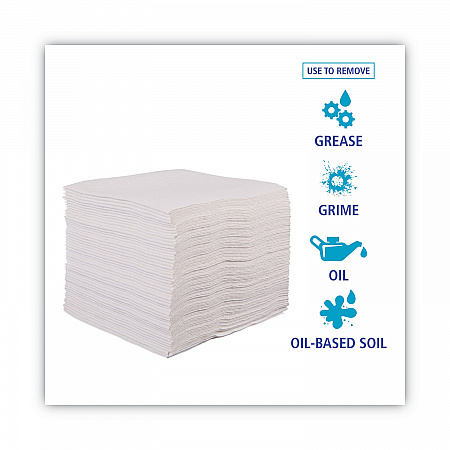 DRC Wipers, 12 x 13, White, 90 Bag, 12 Bags/Carton (V030QPW)