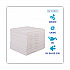 DRC Wipers, 12 x 13, White, 90 Bag, 12 Bags/Carton (V030QPW)