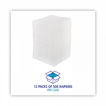 1/4-Fold Lunch Napkins, 1-Ply, 11.8 x 11.2, White, 6,000/Carton (8310W)