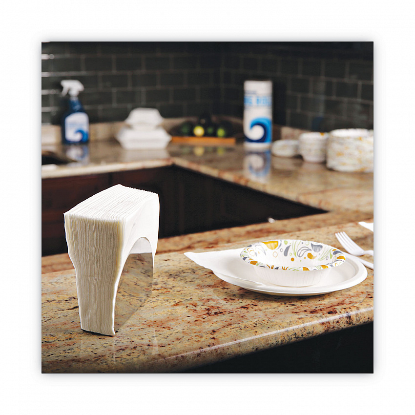 1/4-Fold Lunch Napkins, 1-Ply, 11.8 x 11.2, White, 6,000/Carton (8310W)