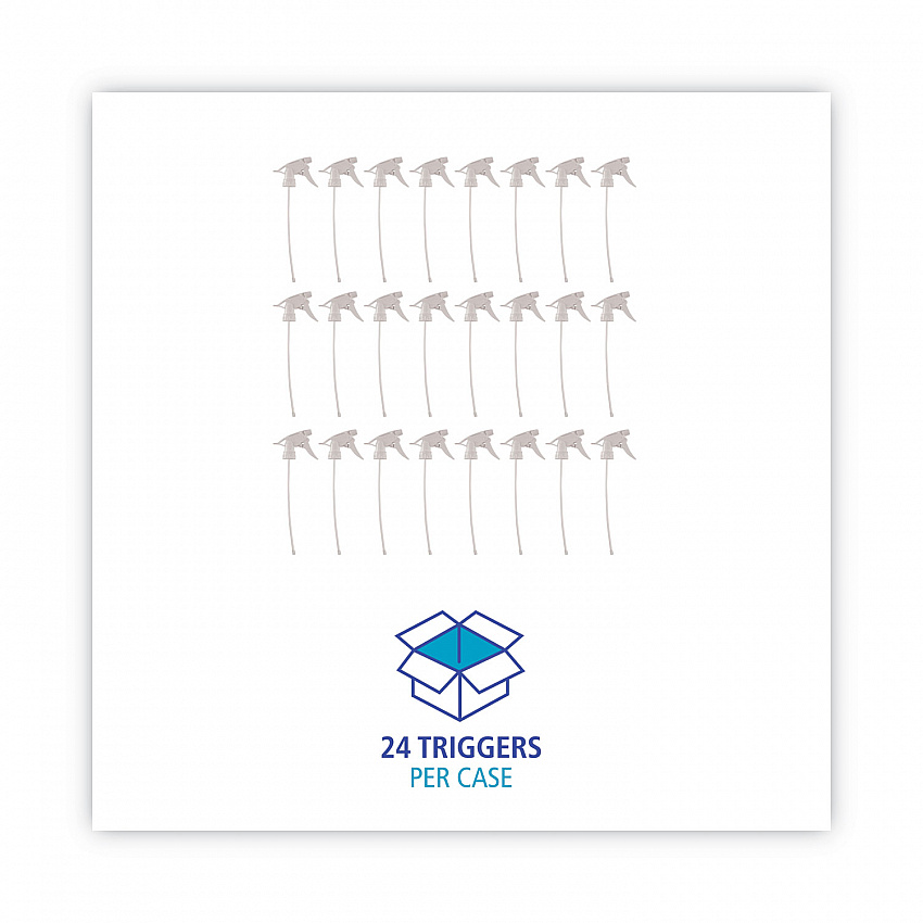 Non-Leaking Trigger Sprayer 300ES, 9.5" Tube, Fits 32 oz Bottles, White, 24/Carton (58109)