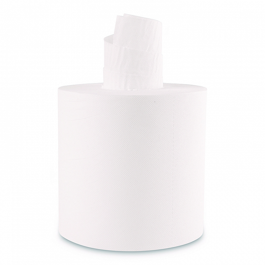 Center-Pull Roll Towels, 2-Ply, 7.6 x 8.9, White, 600/Roll, 6/Carton (410321)