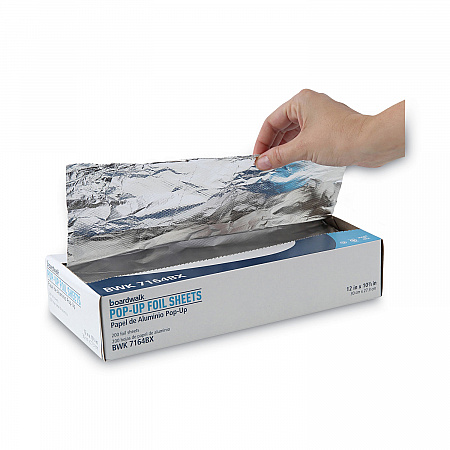 Standard Aluminum Foil Pop-Up Sheets, 63 Gauge, 12 x 10.75, 200/Box, 12 Boxes/Carton (7164)