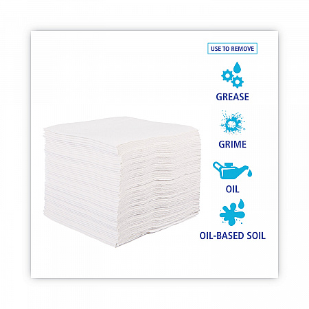 DRC Wipers, 12 x 13, White, 56 Bag, 18 Bags/Carton (V040QPW)
