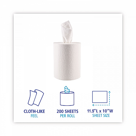 DRC Wipers, Centerpull, 10 x 11.5, White, 200/Carton (V040CGW)