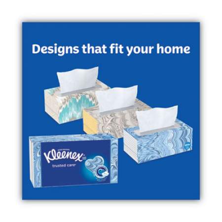 Kleenex TRUSTED CARE FACIAL TISSUE, 2-PLY, WHITE, 144 SHEETS/BOX, 3 BOXES/PACK, 12 PACKS/CARTON (50219CT)