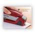 Bostitch InJoy Spring-Powered Compact Stapler, 20-Sheet Capacity, Red (1511)