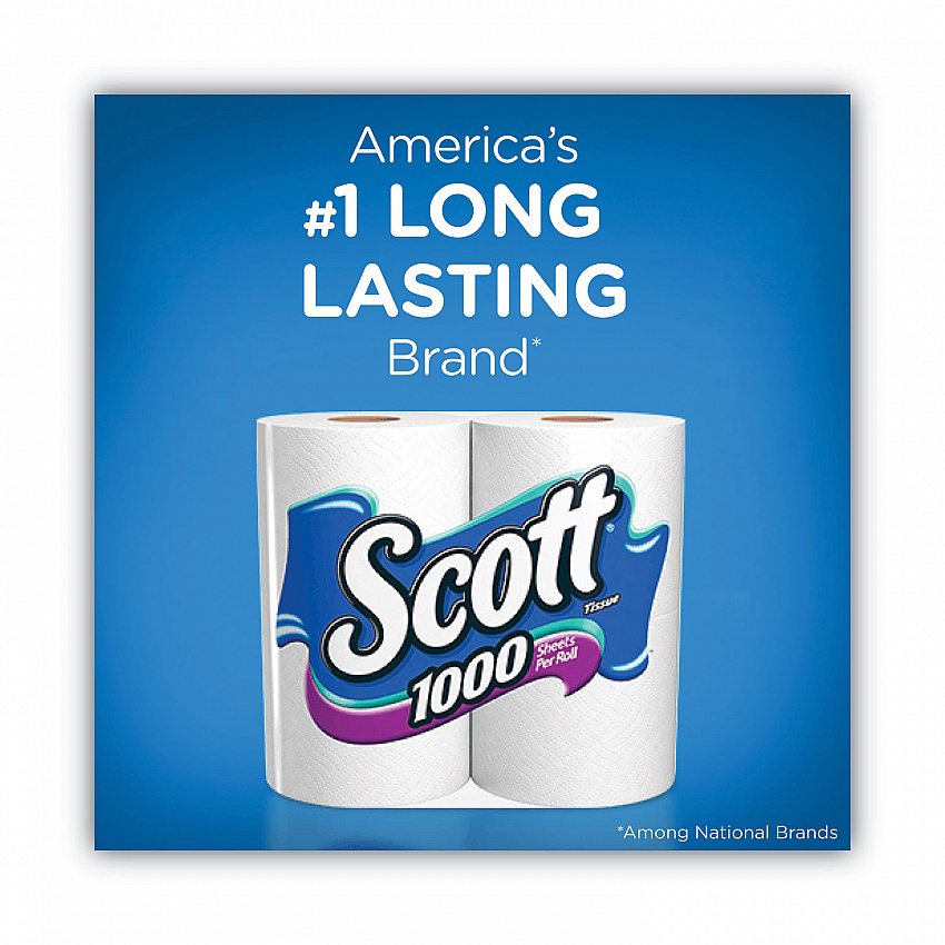 1000 Bathroom Tissue, Septic Safe, 1-Ply, White, 1,000 Sheets/Roll, 20 Rolls/Pack (20032PK)