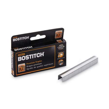 Bostitch EZ Squeeze B8 PowerCrown Premium Staples, 0.38" Leg, 0.5" Crown, Steel, 1,200/Box (STCR75XHC1M)