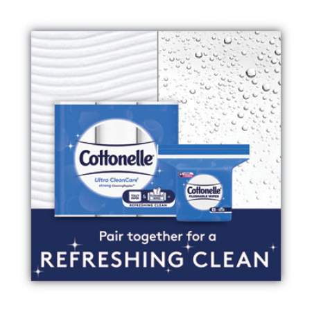 Cottonelle Fresh Care Flushable Cleansing Cloths, White, 5x7 1/4, 168/Pack,8 Pack/Carton (10358CT)