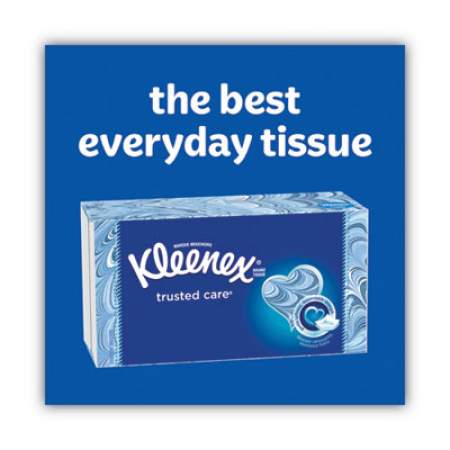 Kleenex TRUSTED CARE FACIAL TISSUE, 2-PLY, WHITE, 144 SHEETS/BOX, 3 BOXES/PACK, 12 PACKS/CARTON (50219CT)