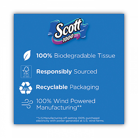 1000 Bathroom Tissue, Septic Safe, 1-Ply, White, 1,000 Sheets/Roll, 12 Rolls/Pack, 4 Packs/Carton (10060)