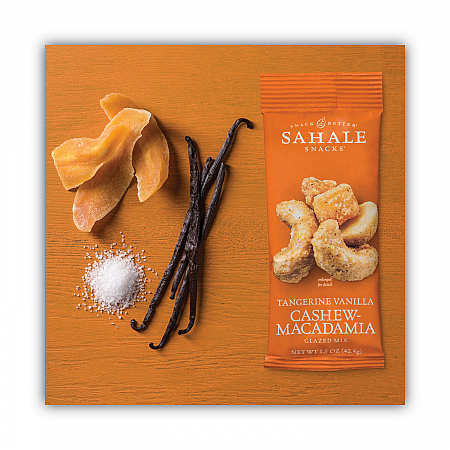 Glazed Mixes, Tangerine Vanilla, 1.5 oz Pouch, 18/Carton (900015)