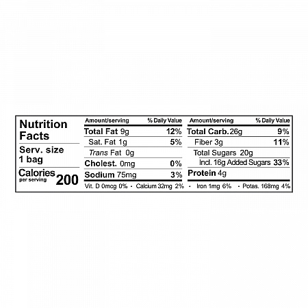 Glazed Mixes, Classic Fruit Nut, 1.5 oz, 18/Carton (900022)